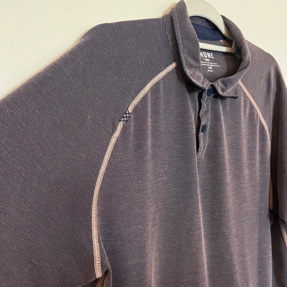 Rhône Delta‎ Pique Polo Shirt Large Performance Mens